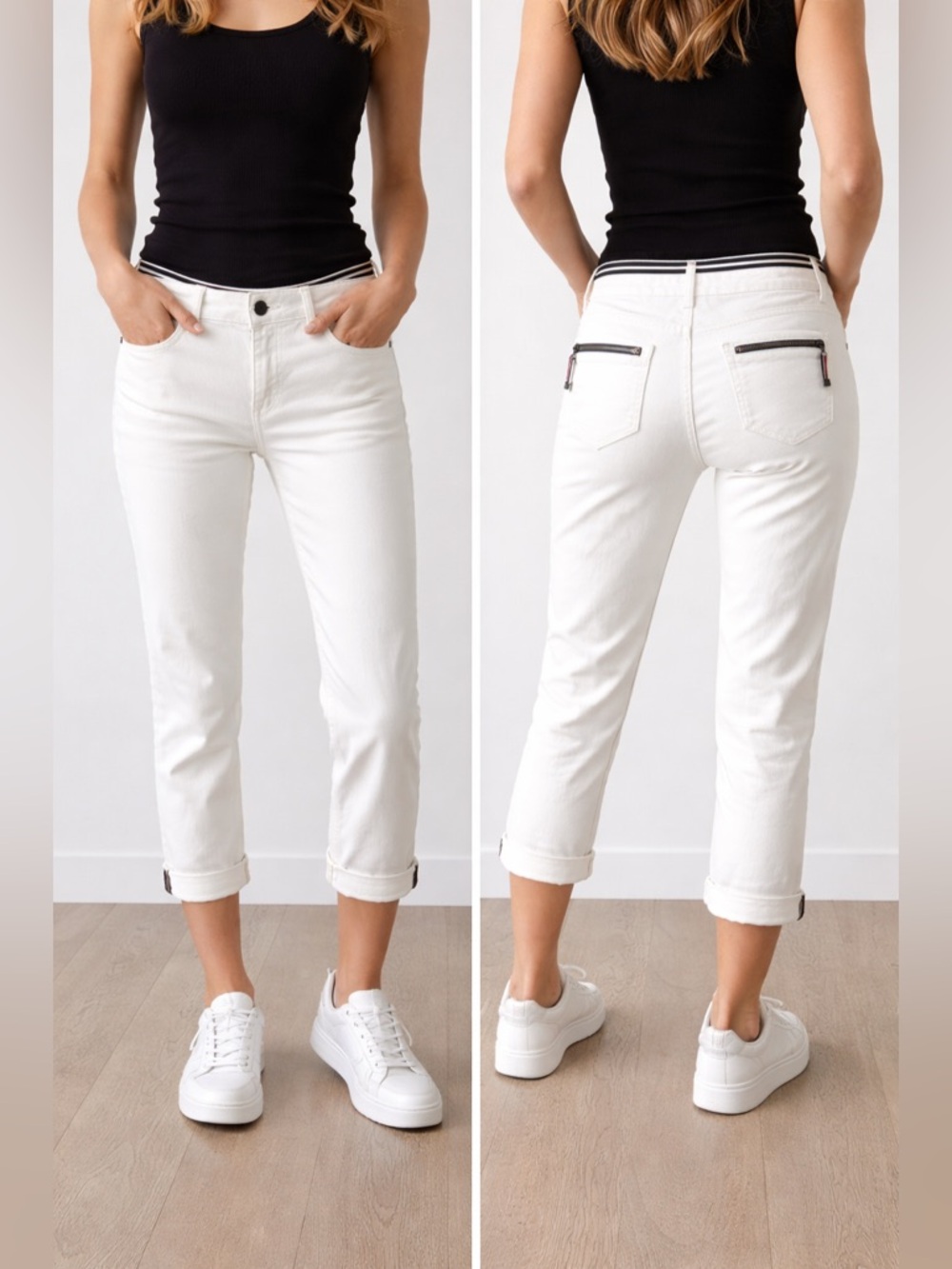 Burberry White Cropped Jeans – Size 30 (ITA 44)
